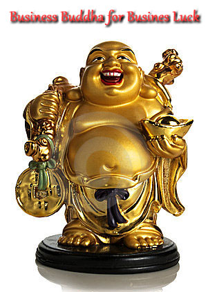 Business Buddha - Feng Shui Laughing Buddha - AlternateHealing.net